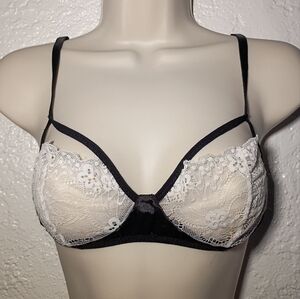White Lace Cage Bra
